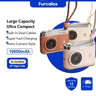 Furcalos Retro Camera Compact Size Power Bank For iPhone (10000mAh/22.5W/20W)