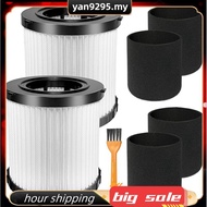 2 Pack DCV5801H HEPA Filter Compatible Foe  DCV580H, DCV581H 20V MAX Wet/Dry Vacuum