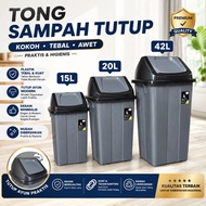 15L 20L 42L Shake Push Dustbin Thick Plastic Durable