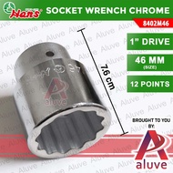 Hans 1" Drive 46mm Socket Wrench 12-Point Chrome Heavy Duty Tool 8402M46