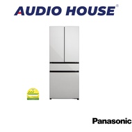 PANASONIC NR-YW590XJWS  545L 4 DOOR FRIDGE  COLOUR: GLASS OFF WHITE  3 TICKS  2 YEARS WARRANTY BY PA
