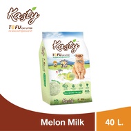 Kasty Tofu Litter ทรายแมวเต้าหู้ สูตร Melon Milk นมเมลอน ไร้ฝุ่น จับตัวเป็นก้อนเร็ว ทิ้งชักโครกได้ ส