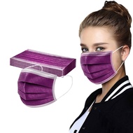 10PCSผู้หญิงSolid Face Shield Disposable Face Shield 3Plyห่วงคล้องหูAnti-PM2.5 Face Shield