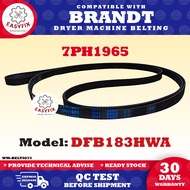DFB183HWA 7PH1965 COMPATIBLE WITH BRANDT DRYER MACHINE BELTING DRYER BELT DFB-183HWA DFB 183HWA