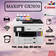 Canon Printer MAXIFY GX7070 With Compatible Ink - Print, Scan, Copy, Fax - Wireless