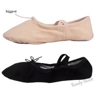 【Ready Stock】 ☁☫☁ C39 ☆BIG☆Women Men Soft Anti-Slip Sole Adults Dance Ballet Shoes Gymnastics Shoes