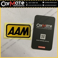 AAM Car Sticker AAM Logo AAM Emblem AAM Badge AAM Road Assistance Towing Assist