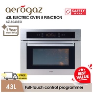 Aerogaz Built-in Electric Oven 43L With 8 Functions AZ-8043EO