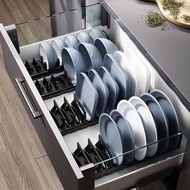 Dish Drying Rack Organizer Storage Holder Drawer Dishes Kitchen Organizer