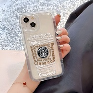 Photo frame airbag soft case for iphone 14promax 11 13 12 7Plus X XS Max fashion coffee cover