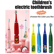Kids Sonic Toothbrush - Cartoon Electric Toothbrush with Soft Bristles｜2-Min Smart Timer｜IPX7 Waterp