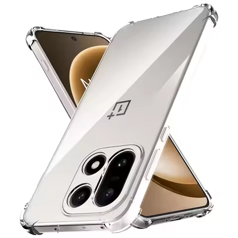 Transparent Phone Case for OnePlus 15 Soft Silicone for OnePlus 15T Back Cover Clear Case OnePlus15