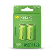GP ReCyko C Size Rechargeable Battery 3000mAh (2 Battery Pack)