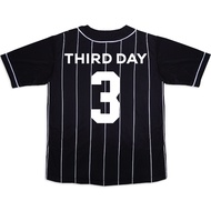 MT577J Oversized Baseball Shirt Sports Jersey Men's Casual Instadry "Vertical Logo Td 3" Black