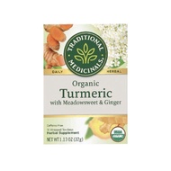 ✸ △ ◱ Organic Turmeric with Meadowsweet &amp; Ginger 16 Tea Bags
