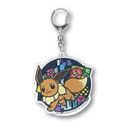 Pokemon Paper Cutout Series Acrylic Keychain Eevee 2