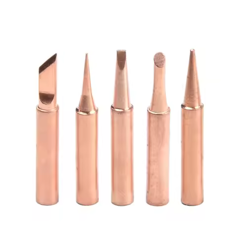 5pcs Soldering Iron 900M Soldering Iron Head Set Inside Hot Bare Copper Electric Soldering Iron Tip