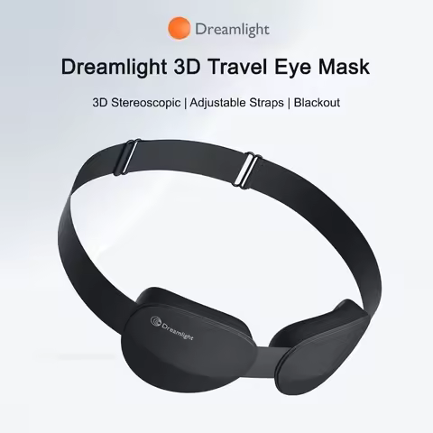 Dreamlight 3D Travel Eye Mask Sleep Blackout 3D Stereoscopic Aid Portable Adjustable Concave Molded 