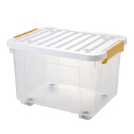 Storage Storage Box Wheeled Book Box Student Classroom Book Storage Tidy-up Box Transparent Book Sto
