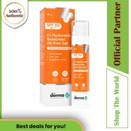 The Derma Co 1% Hyaluronic Sunscreen Oil-Free Gel (50g) SPF 50 PA++++ For Oily, Acne-Prone Skin