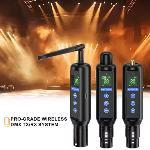 SHEHDS Pro-Grade Wireless DMX512 Transmitter Receiver 2 Years Warranty 126 Channels Sensitivity 600m