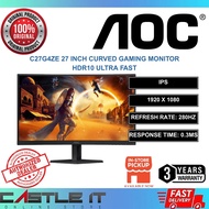 AOC C27G4ZE 27 Inch Curved FHD 280Hz Gaming Monitor HDR10 Ultra Fast