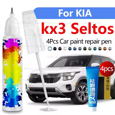 Car Paint Repair Pen For 2014-2025 KIA kx3 Seltos QJ SP2 Paint Scratch Repair Accessories 4PCS White