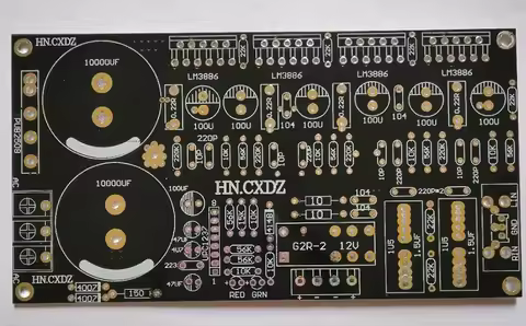 LM3886 130+130W 2 Abreast 2.0 ChannelPure Back Stage Audio Power Amplifier Circuit PCB Empty Board A