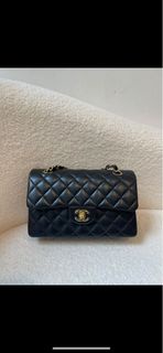 Chanel Classic Flap 23cm 羊皮黑色金扣款 二手99%new