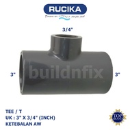 RUCIKA TEE PVC T-SHIRT 3" X 3/4" AW (THICK)