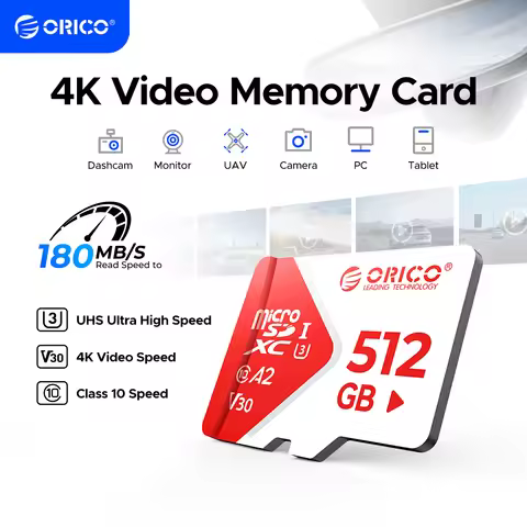 ORICO Ultra microSDXC Memory Card Up to 180MB/s MicroSD Card 4K UHD C10, U3, V30, 4K, A1 A2 for nint