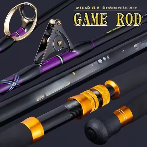 Lurekiller Strong Power Carbon Game Rod Trolling Rod 1.8M 37-64kgs Roller Guides/SIC Guides Deep Oce