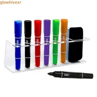 GLOWHIVE Whiteboard Marker and Eraser Holder, 6 Slot Household Marker Pens Holder, Simple Wall-Mount