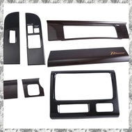 [I O J E] 7 PCS Car Interior Wooden Penal Cover As Shown ABS for   70 Series LC70 LC76 LC79 FJ70 FJ7