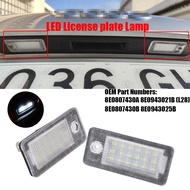 8E0807430A Car White LED License Number Plate Light For Audi A3 S3 / A3 Cabriolet A4 B7 S4 B7 RS4 B7