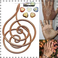 LIKENEAR Copper Palm Ring, Handmade Adjustable Spiral Palm Ring,  Portable Jewelry Accessories Reiki