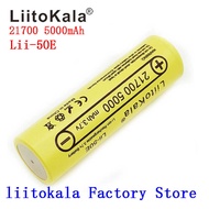 Liitokala 50Pcs 21700 4800 5000Mah Li-Ni Battery 50E Mod / Kit 3.7V 15A Power 5C Rate Discharge