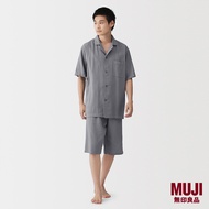 MUJI Men Airy Seersucker S/Slv Pajamas