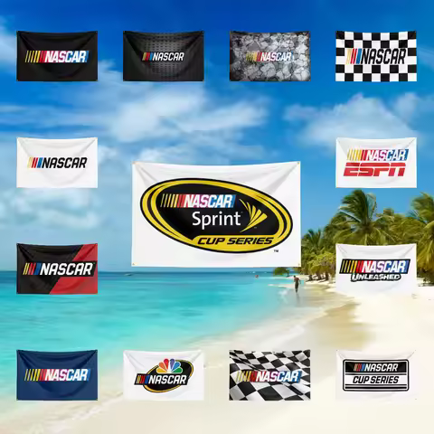 N-Na-sc-a-r Auto Parts Flag For vivid print Garage Workshop Repair match match sports cheering decor