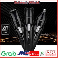 Feelrip 3in1 Electric Shaver Beard Hair Nose Hair - AG -818 - Black - T1HR01BK