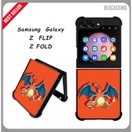 Hardcase Casing Samsung Galaxy Z Flip Fold 5 4 3 5G Charizard BC301