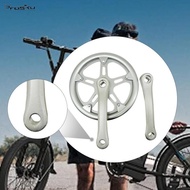 [Prasku] Folding City Bike Crankset, High Resistance, 152mm Square Taper Crank Arms, Components And 