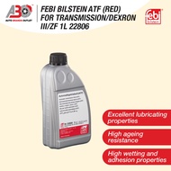 Febi Bilstein ATF (Red) For MB 236.13 / MB 722.6 Transmission / Dexron III H & G / ZF TE-ML 14C (1L)