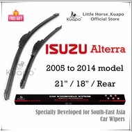 ☫❍☾ISUZU Alterra Wiper Blade for 2005 to 2014 ALTERA Car Window Wipers Set (silicone banana Front /