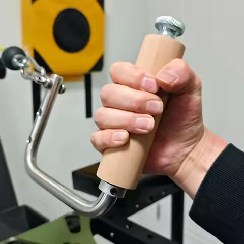 Arm Wrestling Workout Table Handle L-bar Detachable Grips Wrist Forearm Triceps Strength Trainer for