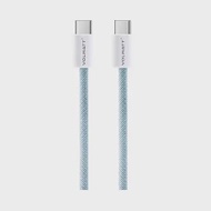 Dây cáp sạc Nhanh Volwatt 60W ,Type-C to Type-C 1m ,dây dù -Xanh (GE-036-CC)