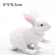 Mini Plastic Rabbit Model 9.5x4.5x8 cm – Toys for Children to Learn and Recognize Animals