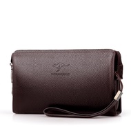 EGAT Store Large Capacity Korean Envelope Clutch Bag in Top Layer Cowhide Leather (Men) - Malaysia