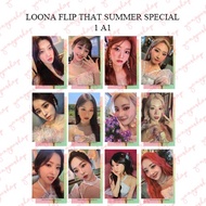 [READY / SET] LOONA FLIP THAT SUMMER SPECIAL LOON PHOTOCARD FAN MADE UNOFFICIAL YANGPASHOP CHAUU HEE