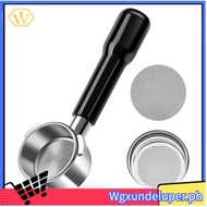 【W】54mm Bottomless Portafilter, Espresso Bottomless Portafilter with Puck Screen and Stainless Steel